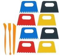 Tuidzljd 8PCS Plastic Paint Scraper Tool with 3PCS Scrapers, Paint Scrapers DIY Graffiti Oil Painting for Plaster for Texture Art