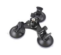 Tuidzljd Car Holder Triple Vacuum Suction Cup Mount for Camera Stabilizer Accessory with Expansion Adapter