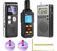 Tuidzljd Digital EVP Dowsing Investigation 7 in 1 Equipment Kit Includes EMF Meter LED Light Cat Ball Paranormal Tools