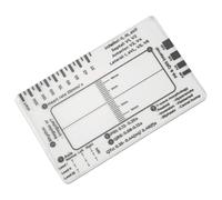 Tuidzljd ECG 7 Step Ruler, ECG 7 Step Ruler for ECG/EKG Interpretation, Rapid and Quick Cardiac Analysis and Measurement Tool