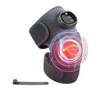 Tuidzljd Heating Knee Massager Portable Knee Massager Compress Massager Knee Shoulder Elbow 3-In-1Heating Vibration Massager, for Pain Relief
