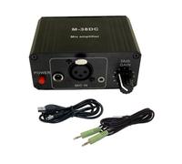 Tuidzljd High Gain Portable Microphone Preamp 48V Phantom Power XLR Output Mic Preamplifier for Dynamic/Condenser Microphones A