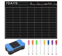 Tuidzljd Magnetic Dry Erase Calendar Set 16X12 Inch Whiteboard Weekly Planner Organizer A3 White Board for Refrigerator Fridge Kitchen Home