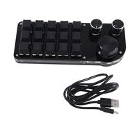 Tuidzljd Programming Macro Custom 15 Keys 3 Knob Keyboard RGB Copy Paste Mini Button Photoshop Gaming Keypad Mechanical Hotswap A Easy Install Easy to Use
