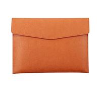 Tuidzljd PU Leather A4 File Folder Document Holder Waterproof Portfolio Envelope Folder Case with Snap Closure(Brown)