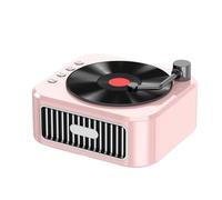 Tuidzljd Retro Bluetooth5.3 Speaker 18th Century Phonograph Style Speaker 360° Stereo Sound Vinyl Record D