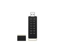 Tuidzljd Secure USB Drive, 128GB Encrypted USB Flash Drive Hardware Password Memory Stick with Keypad USB 3.0 Disk Flash Black