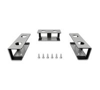 Tuidzljd Under Desk Laptop Stand, Metal Under Desk Shelf Holder for Laptop, Keyboard with Anti-Scratch Silicone (Silver)