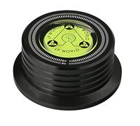 Tuidzljd Universal 60Hz LP Vinyl Record Player Disc Turntable Stabilizer with Level Aluminum Alloy Weight Clamp Black