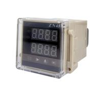 Tuidzljd ZN48 Series Digital Time Relay Counter 220VAC 380VAC 24VDC Counter Multifunction Cycle Delay AC220V DC24V Multifunction Time Countroller Revolution Counter A