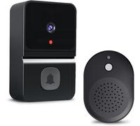 Tuieert Smart Wireless Doorbell Black High-Definition Night Vision Remote Monitoring WiFi Video Intercom Doorbell Real-Time Viewing Cloud Storage Two-Way Audio Home Intercom