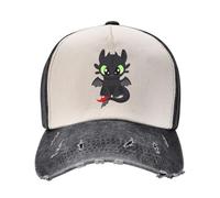 TUIKKKLO Baseball Caps Baby Dragon Kids Toothless Dragon Night Fury How Fashion Peaked Cap Men's Hat Women's Luxury Cap Summer Outdoor Sport Fashion Gift