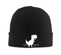 TUIKKKLO Knitted Hats Chrome Knitted Caps Skullies Beanies Winter Hats Acrylic Dino Computer Offline Nerd Geek Programmer Casual Melon Cap Outdoor Sport Gift