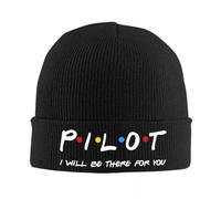 TUIKKKLO Knitted Hats Custom Pilot Bonnet Hat Hip Hop Knit Hats Men Women Unisex Fighter Airplane Aviation Winter Warm Skullies Beanies Caps Outdoor Sport Gift