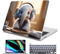 Tuiklol Case for 2022 MacBook Pro 13 Inch M2 Clip, 2021 2020 Release M1 A2338 A2289 A2251, Hard Shell Case for MacBook Pro 13.3" with Touch Bar Fits Touch ID and Retina Display, Elephant