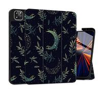 Tuiklol Case for iPad Pro 12.9 inch Generation 6th/5th/4th/3rd 2022 2021 2020 2018 Release - Built in Pencil Holder Slim Protective Stand Back Cover with Auto Wake/Sleep iPad Cover,Green Celestial