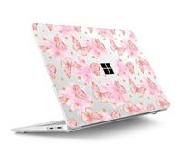 Tuiklol for 2025 Microsoft Surface Laptop 13 inch Case, Windows 11 Touchscreen Copilot+ PC Laptop 13 Model 2095 with Protection Surface 13 inch Cover,Pink Butterfly
