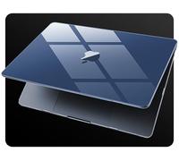 Tuiklol for MacBook Air 13.6 inch Case 2024 2022 Release M3 A3113 M2 A2681,Ultra-Thin Crashproof Hard Shell Cases with Keyboard Cover & Webcam Cover & Screen Protector, Crystal Midnight