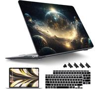 Tuiklol for MacBook Air 13 inch 2021-2018 Release M1 A2337/A2179/A1932 with Retina Display Touch ID,Hard Shell Case and Keyboard Cover for MacBook Air 13.3'' Cover,Birth of Galaxy