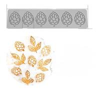 Tuile Mould Silicone, Flower Leaves Veiner Silicone Moulds for Crafting, 3D Curlicues Flower Moulds Silicone, Reusable Cake Lace for Sugar Paste Chocolate Fondant Butter Soap