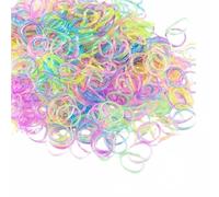 Tuilful 600+ Glow in Dark Loom Bands Refill Pack with Soft Glow in The Dark Effect,Hook Tool and Colorful S Clips Art Craft Refills for DIY Bracelet Making Refill Kit (600+)