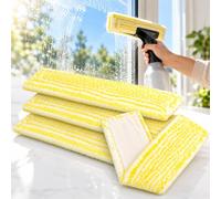 TuinBanban Microfiber Glass Wiping Pads, for Karcher WVP 10 Adv | Soft microfiber replacement pads with an easy-attach backing for collecting dust and moisture during everyday window cleaning