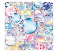 TUIOBUN 50PCS Transparent Cute Bubble Stickers for Water Bottle,Bumper,Computer,Laptop,Phone,Suitcase,Helmet,Funny Colorful Bubble Waterproof Vinyl Sticker,Teens Girls Decal,Aesthetic Graffiti Decals