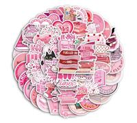 TUIOBUN 60Pcs Bookish Stickers for Car,Helmet,Water Bottle,Bike,Luggage,Computer,Scrapbook,Laptop,Cute Read Vinyl Sticker,Boys Children Adults Gift,Cartoon Reading Aesthetic Waterproof Graffiti Decal