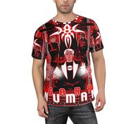 TUIOFET Men's Gary Singer Shirt T-Shirt for Men Casual Short Sleeve Top Tees Black L
