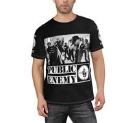 TUIOFET Men's Hip hop Music Group Enemy Shirt T-Shirt for Men Casual Short Sleeve Top Tees Black 3XL