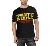 TUIOFET Men's Hip hop Music Group Enemy Shirt T-Shirt for Men Casual Short Sleeve Top Tees Black L