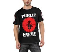 TUIOFET Men's Hip hop Music Group Enemy Shirt T-Shirt for Men Casual Short Sleeve Top Tees Black XL