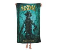 TUIOFET Unisex Alestorm towel is soft quicker to dry super soft and absorbent and perfect for bathroom Black One Size