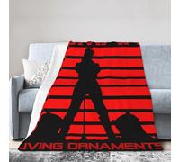 TUIOFET Unisex Gary Musician Numan blanket Throw Blankets Flannel Blanket for Couch, Bed, Sofa Luxurious Warm Black 60"x50"