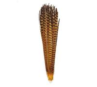 TUITA 10Pcs 40-45CM Colored Ringneck Pheasant Tail Feathers for Crafts Black White Long Natural Pheasant Feather Decor DIY Decoration