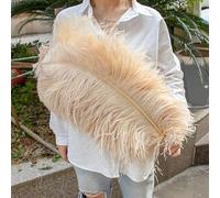 TUITA 10pcs White Large Ostrich Feather 15-55cm for Wedding Party Carnival Decoration Natural Ostrich Feathers Crafts DIY Accessories