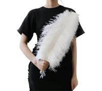 TUITA 10pcs White Large Ostrich Feather 15-55cm for Wedding Party Carnival Decoration Natural Ostrich Feathers Crafts DIY Accessories