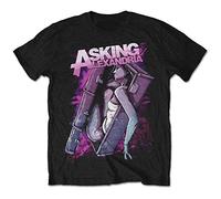 tuita Asking Alexandria Coffin Girl Tee T Shirt Mens Unisex M Black