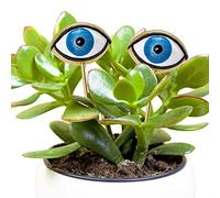 Tuitessine Resin Plant Eyes Stakes Set of 2, Eyeball Garden Plant Accessory, Evil Eye Plant Picks, Indoor Outdoor Plant Pot Decoration, Plant Lover, Plant Mom, Plant Lady Idea
