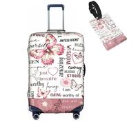 Tuizumy Travel Suitcase Protector African American Girl Elastic Protective Washable Luggage Cover With Concealed Zipper Suitable For 18-32 Inch, Color-3-0, M (for 22--24 inch luggage)