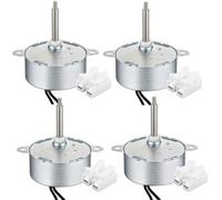Tujoe 4 Pcs TYC-40 AC 12V 50/60Hz Synchronous Motor CW/CCW 35mm Fiber Optic Color Wheel Motor for Christmas Halloween Prop LED Decoration