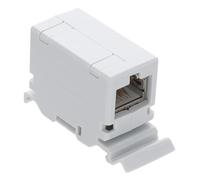 TUK CAT6A Shielded Through Coupler for DIN Rail Mount Compact Inline Connector