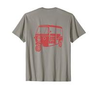 Tuk Tuk Cartoon Retro Peace Design for Travelers T-Shirt