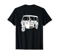 Tuk Tuk Cartoon Retro Peace Design for Travelers T-Shirt