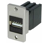 TUK - USB 2.0 A Female to A Female Keystone Coupler, Panel Mount