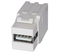 Tuk - Usb 2.0 A Female To A Female Keystone Coupler, White