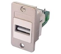 Tuk - Usb 2.0 A Female To Screw Termination Keystone Socket, White Panel Mount