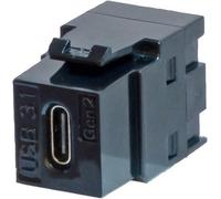 Tuk - Usb3.1 C Female-To-Female Keystone Coupler, Black