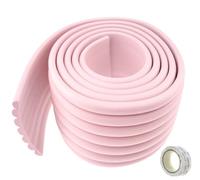TUKA Multi-Purpose Foam Protector Kit, 2M x 80mm, Universal Anti Collision Protector, Safety of Child Baby Senior | Thick Childproofing Safety Protection Securing Objects and Surfaces. TKD7002 pink