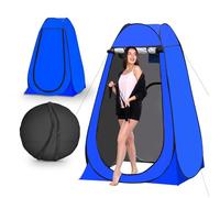 TUKAILAI Pop Up Privacy Shelter Toilet Shower Tent, 150x150x190cm, Blue